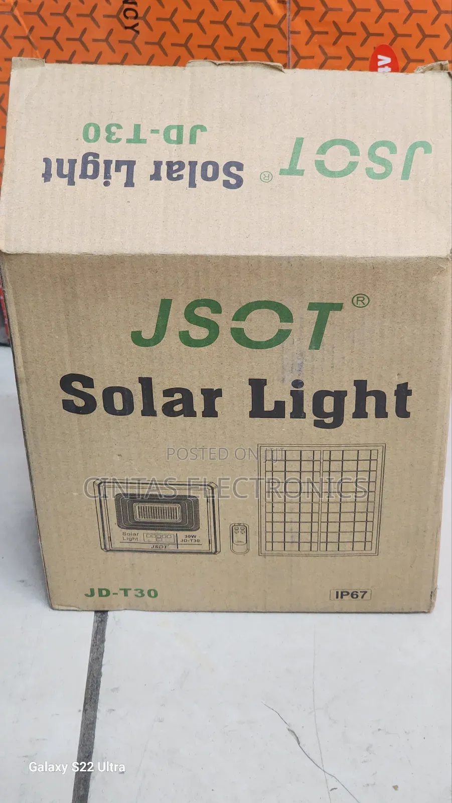 Jsot Jd-T30 IP67 Solar Light 30W
