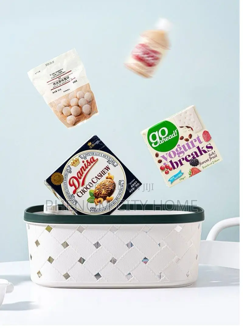 Multi Coloured Plastic Organizing and Dustproof Baskets