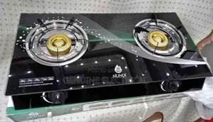 Nunix 2 Burner Glass Top Infrared Gas Burner- Gas Saving