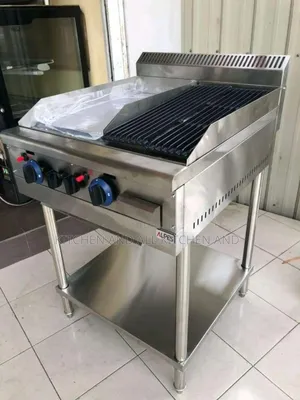Combined Gas Controlled Grilled and Plate