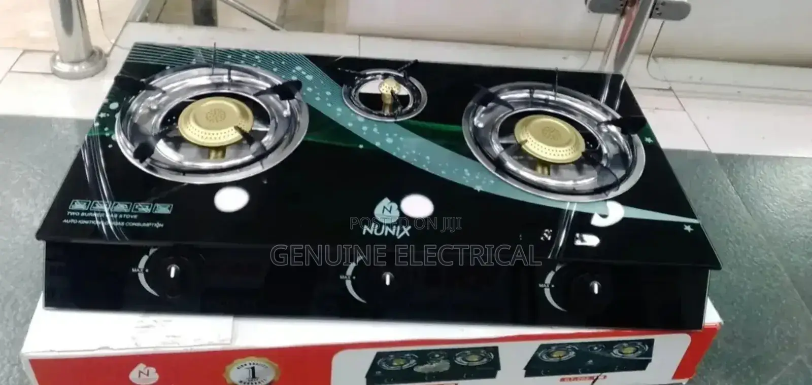 3 Burner Infrared Nunix Cooker Gp-007 Steel