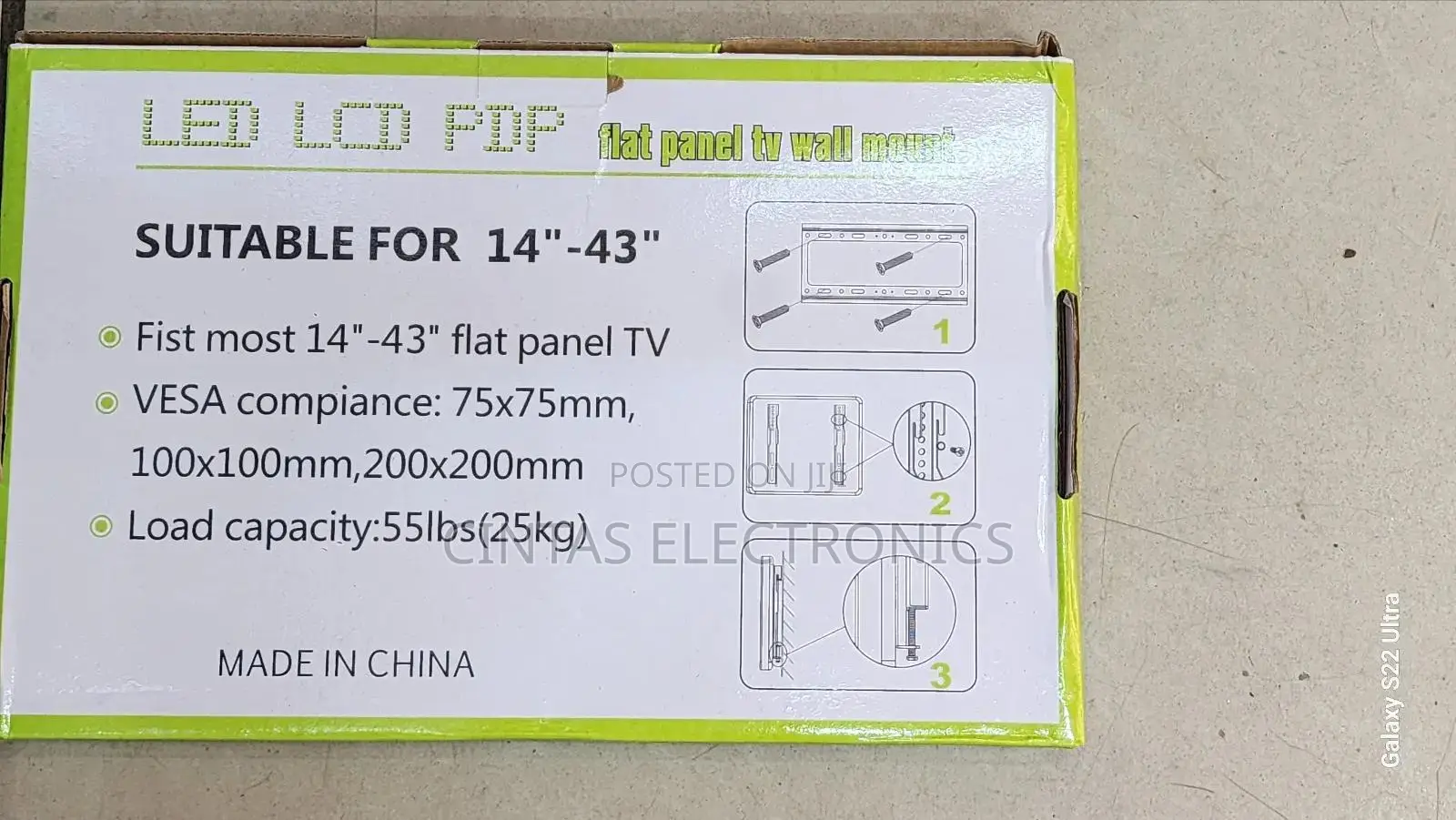 LED LCD PDP Flat Panel Tv Wall Mount 14" To 43"