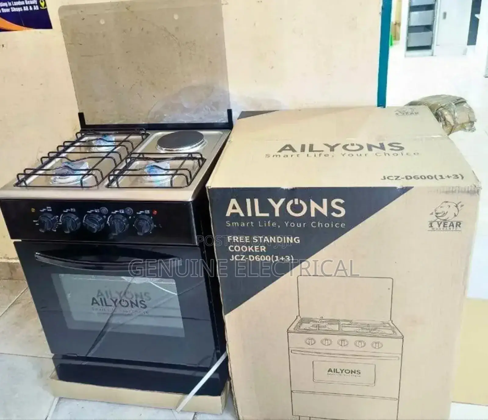Ailyons Cooker 3+1 Size 50/55 Standing