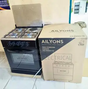 Standing Cooker (Ailyons) 3 Gas +1electro-Plate- Stainless