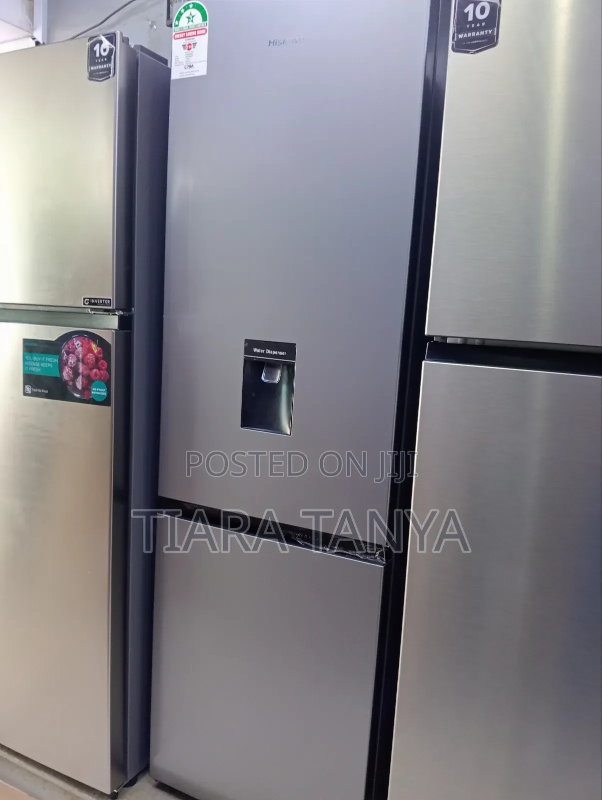 Hisense Fridge 268l Bottom Freezer Silver Ref265dr
