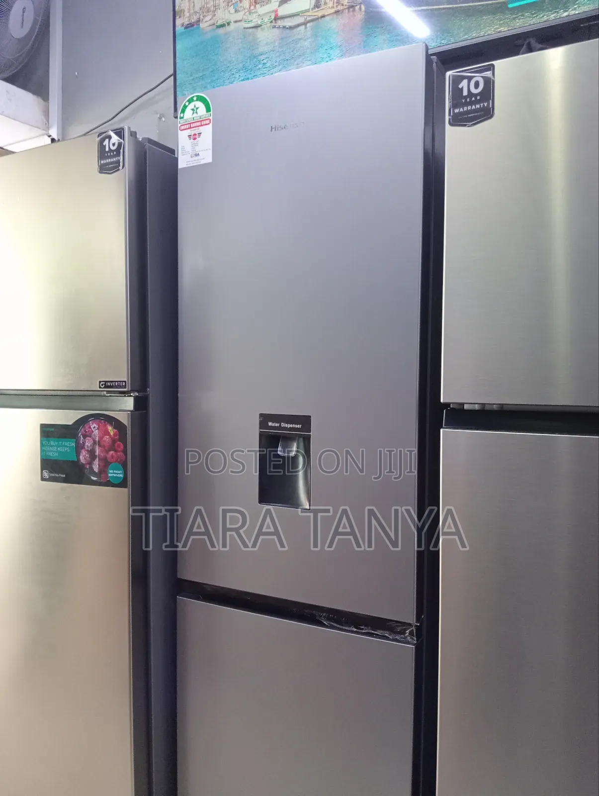 Hisense Fridge 268l Bottom Freezer Silver Ref265dr