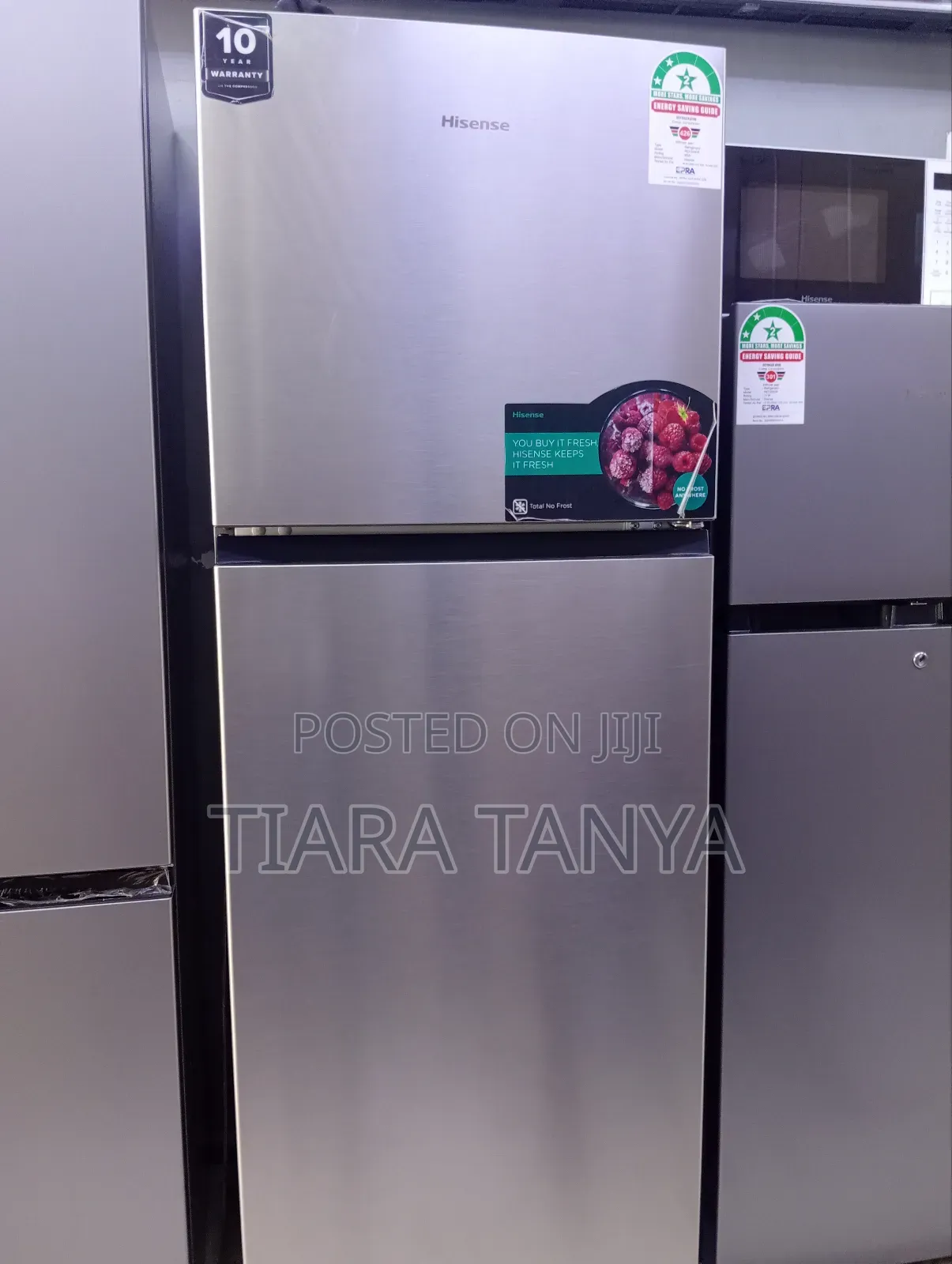 Hisense Double Door Fridge 320L REF320DR
