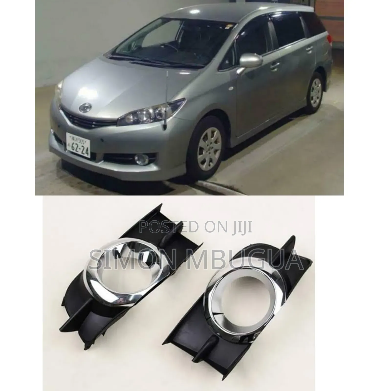 Toyota Wish 2010 Foglights Covers