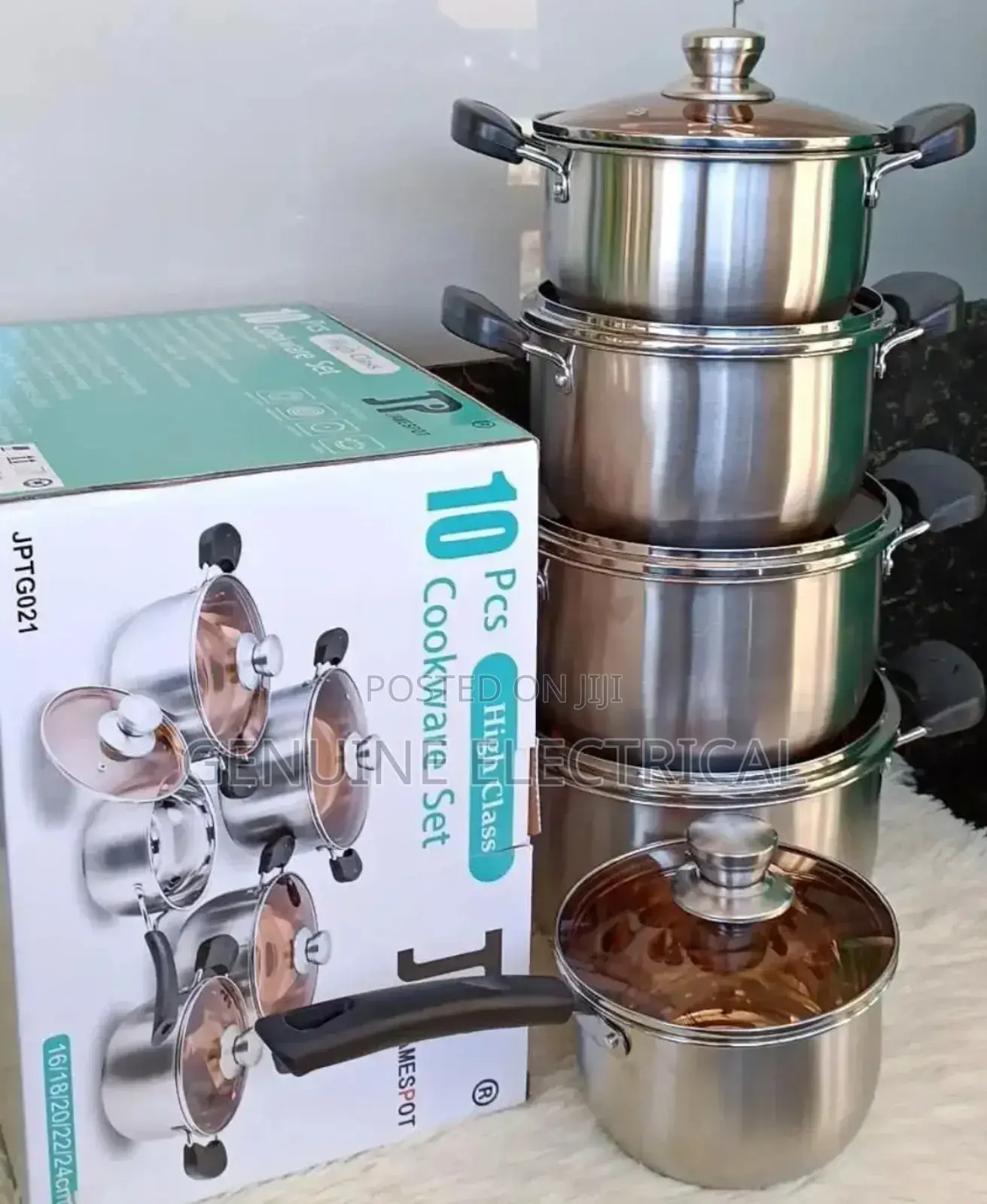 Jamespot Heavyduty Stainless Steel Cookware Set Cooking Pot