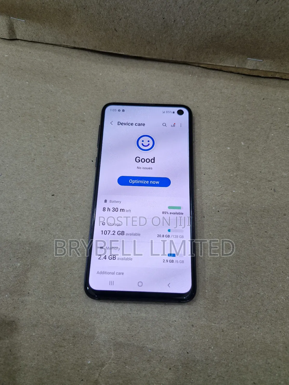 Samsung Galaxy S10e 256 GB Blue