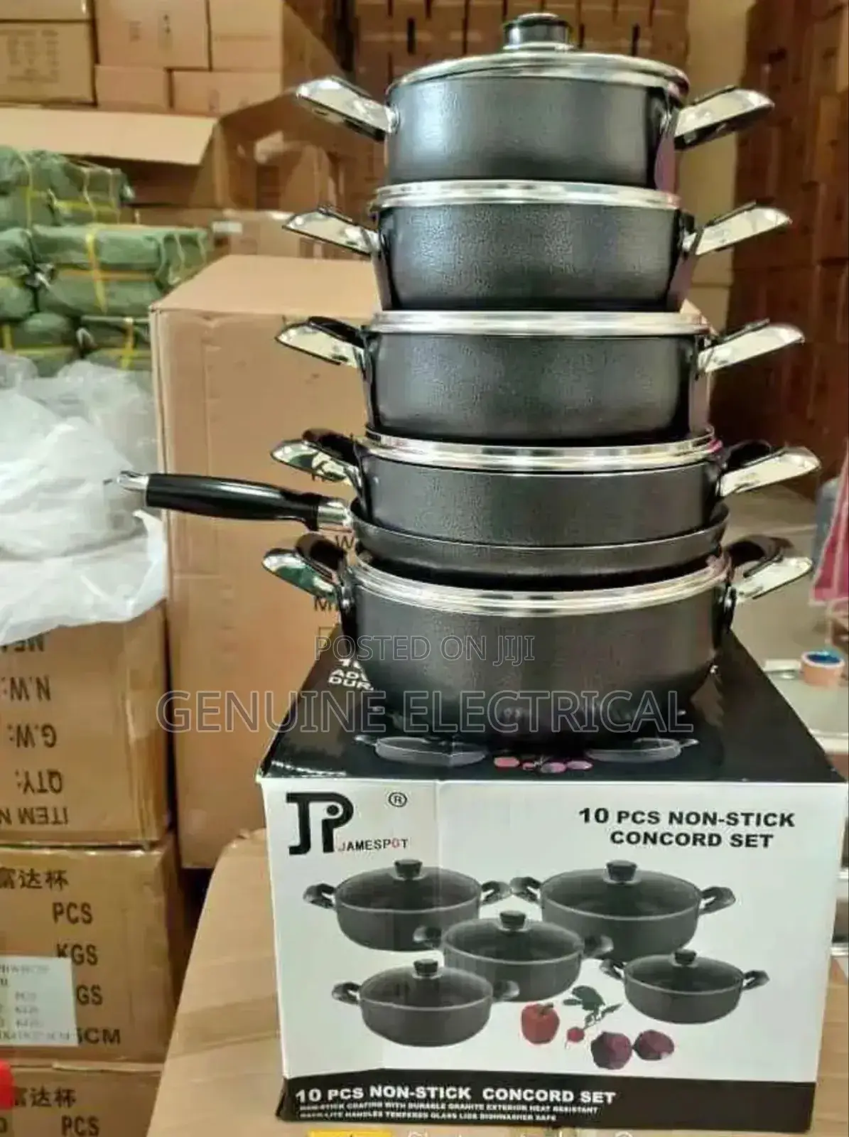 Jp Nonstick Cookware Set 10pcs Non-Stick Coating Fry Pan