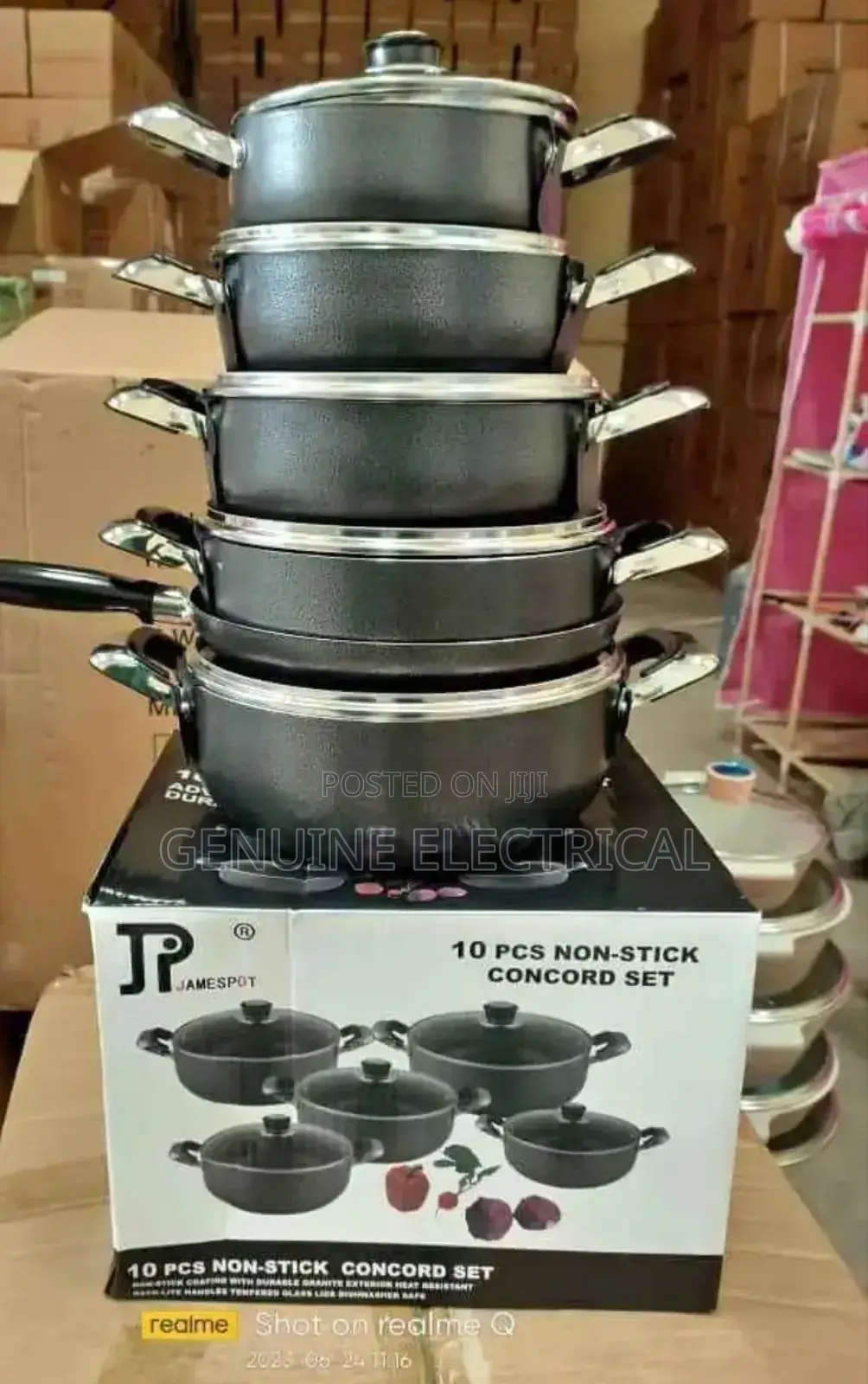 Jp Nonstick Cookware Set 10 PCS Non-Stick Coating