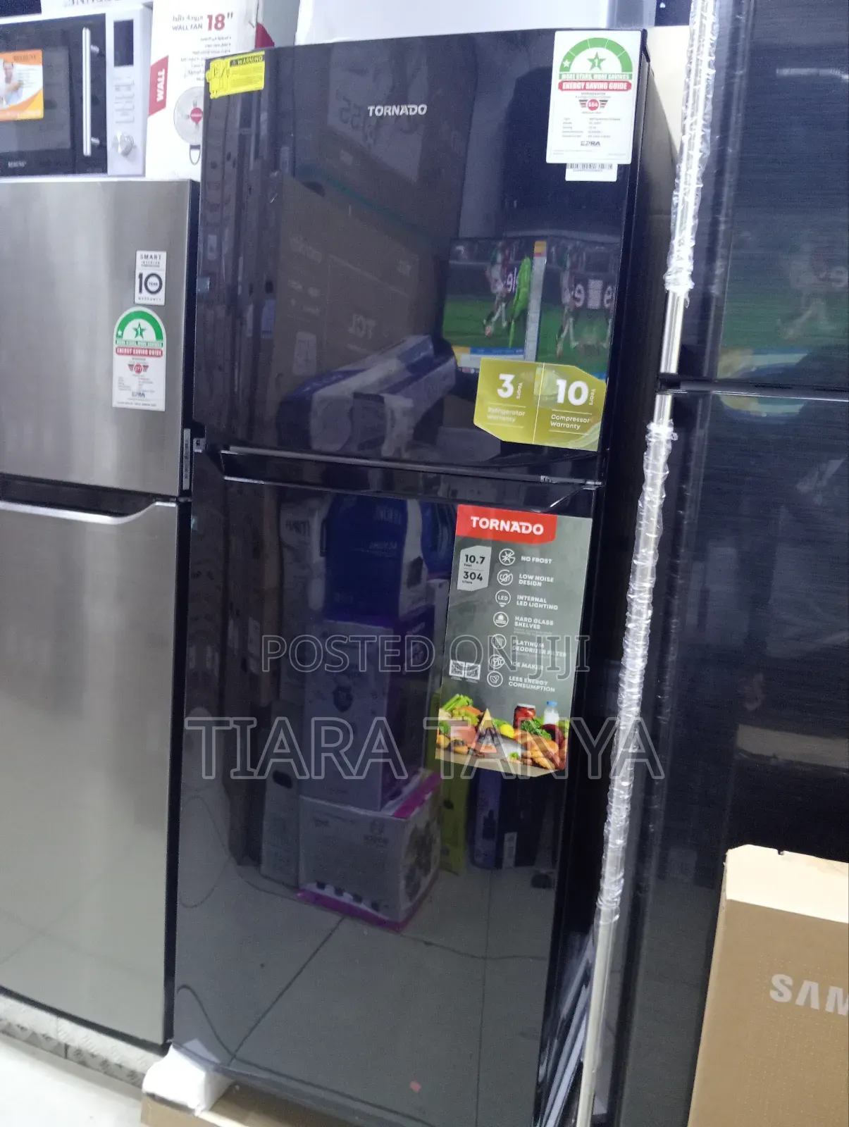 TORNADO RF-33FT-BK Refrigerator No Frost 304 Liter Black