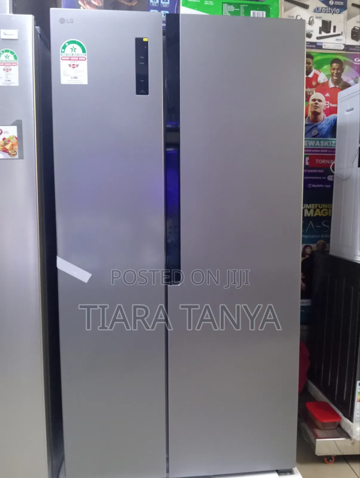 LG Side by Side Frige 519l Multi Air Flow, Touch LED Display
