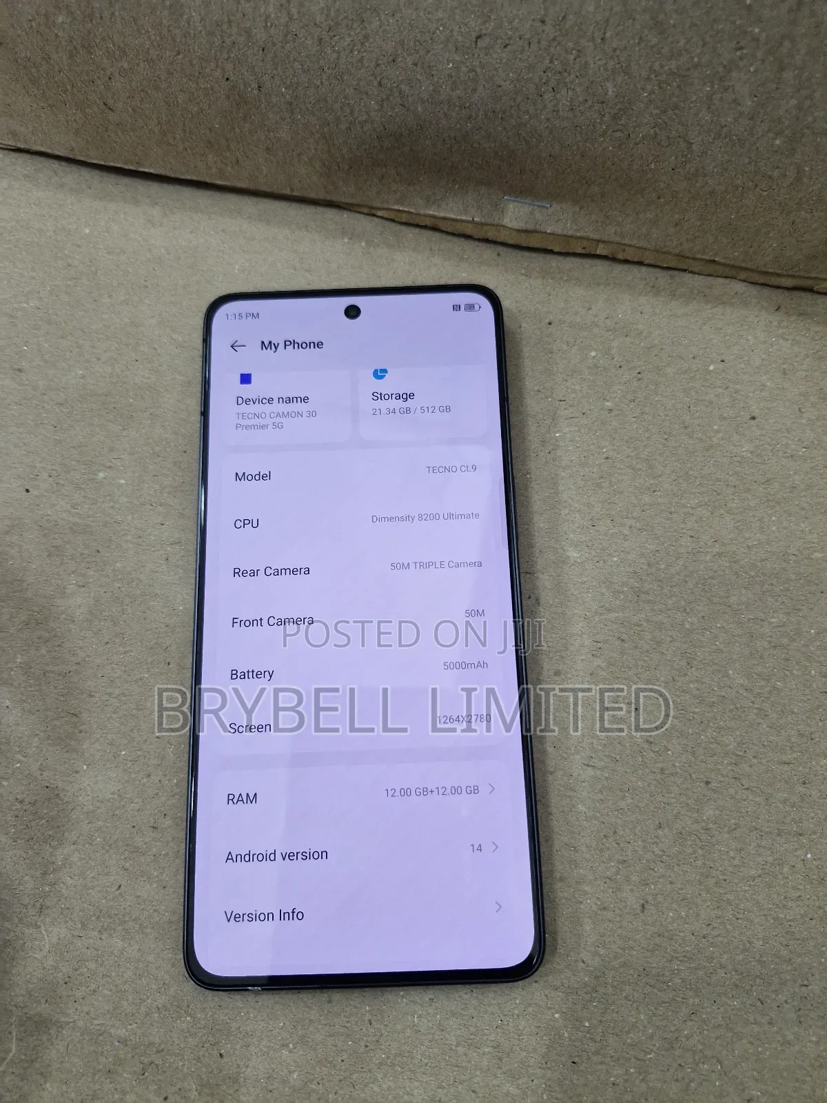 Tecno Camon 30 Premier 512 GB Black
