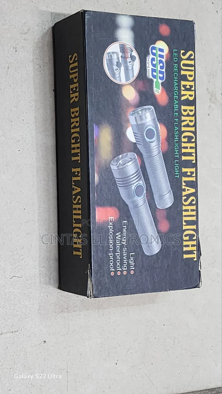 LED Rechargeable Flashlight Light
