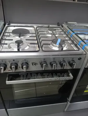 Silver BJS 60X60 3-Gas+1 Hot Plate With Fan on Offer