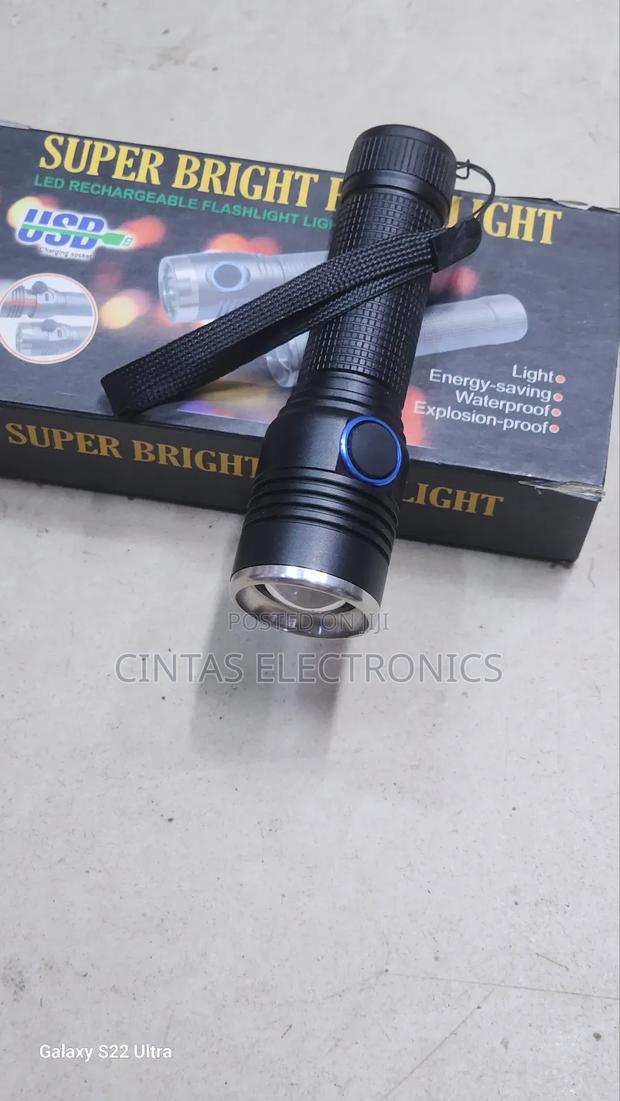 LED Rechargeable Flashlight Light - main view