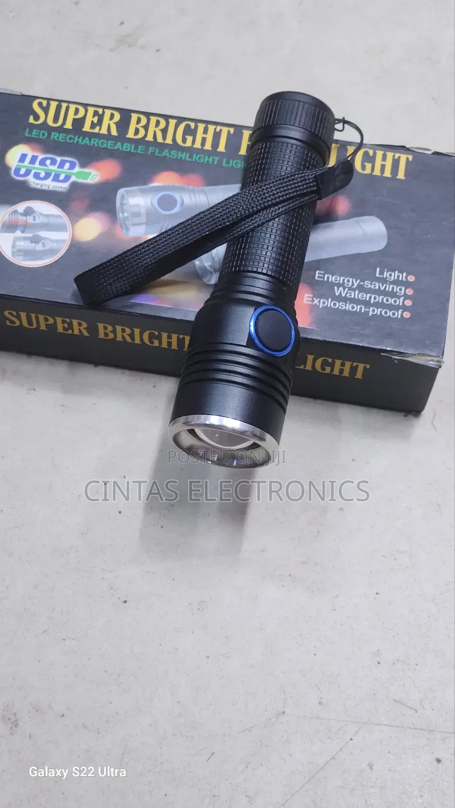 LED Rechargeable Flashlight Light