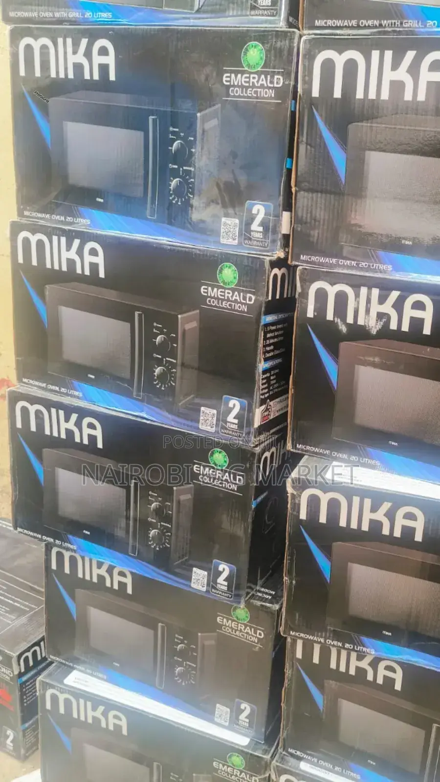 Mika Microwave, 20litres, Manual - Black 20l/Mw