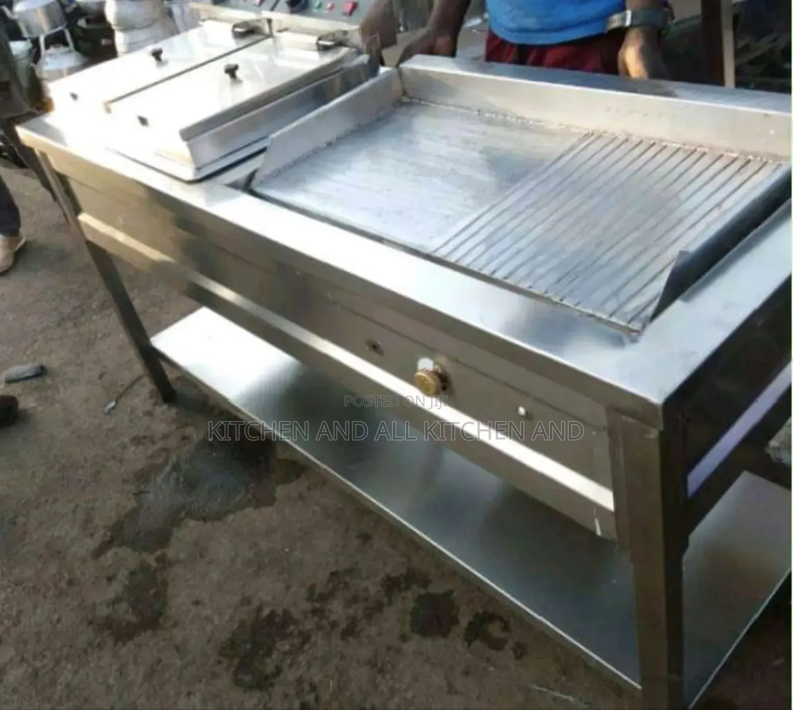 Combined Cooking Unit,Hotplate Double Frier