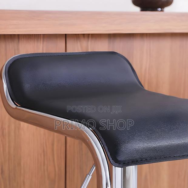 Home Chairs: Swivel Leather Adjustable Footrest Barstool - thumbnail 5