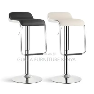 Home Chairs:Swivel Leather Adjustable Footrest Barstool