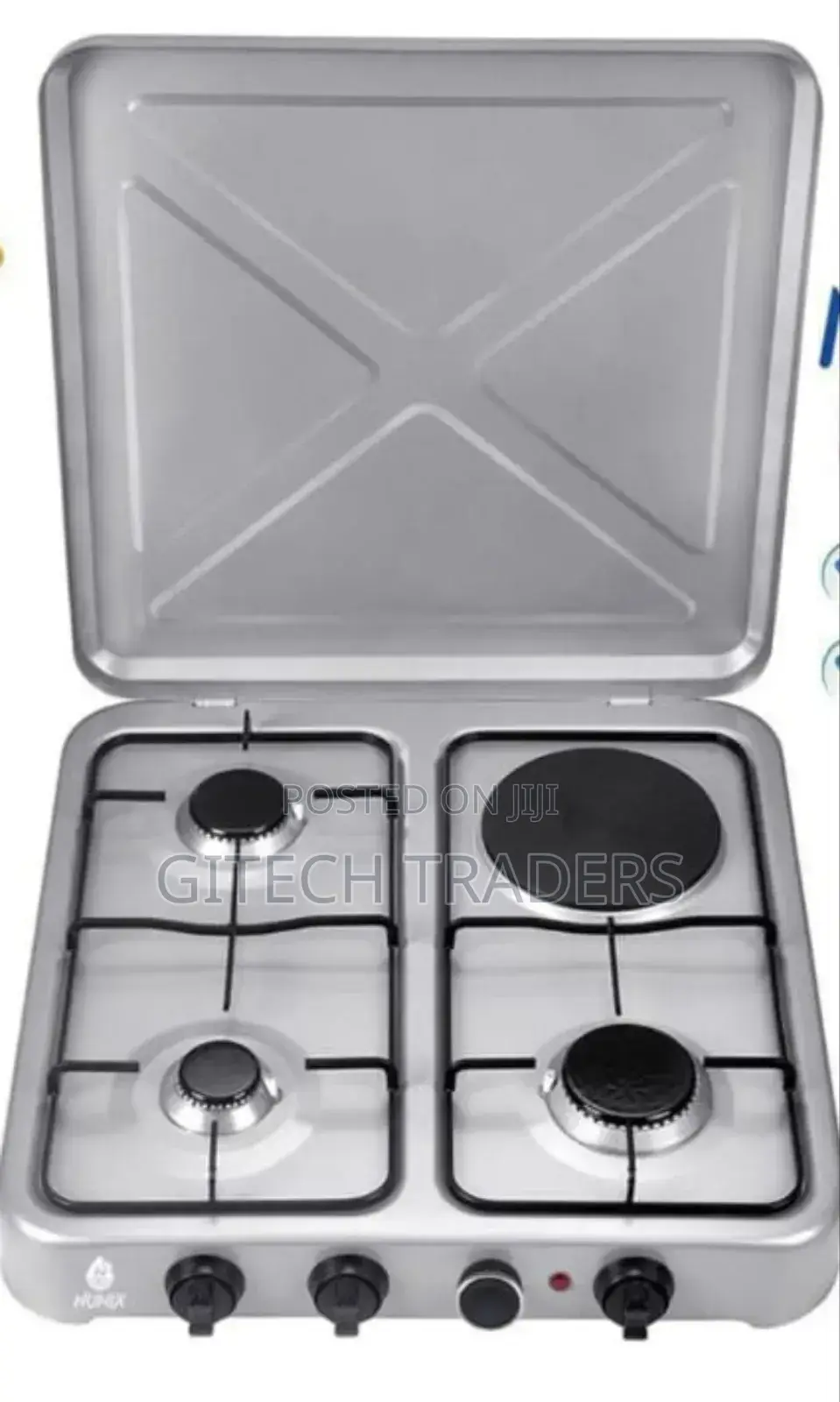 Nunix Table Top Cooker 3 Gas + 1 Electric