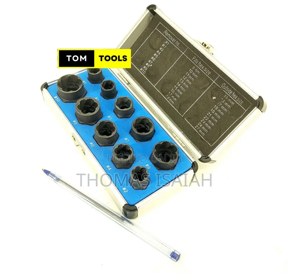 10pcs Damaged Bolt Remover Set