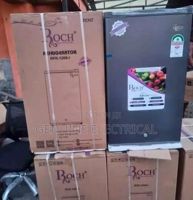 Roch 90ltrs - Single Door Refrigerator- Silver RFR-120S-I