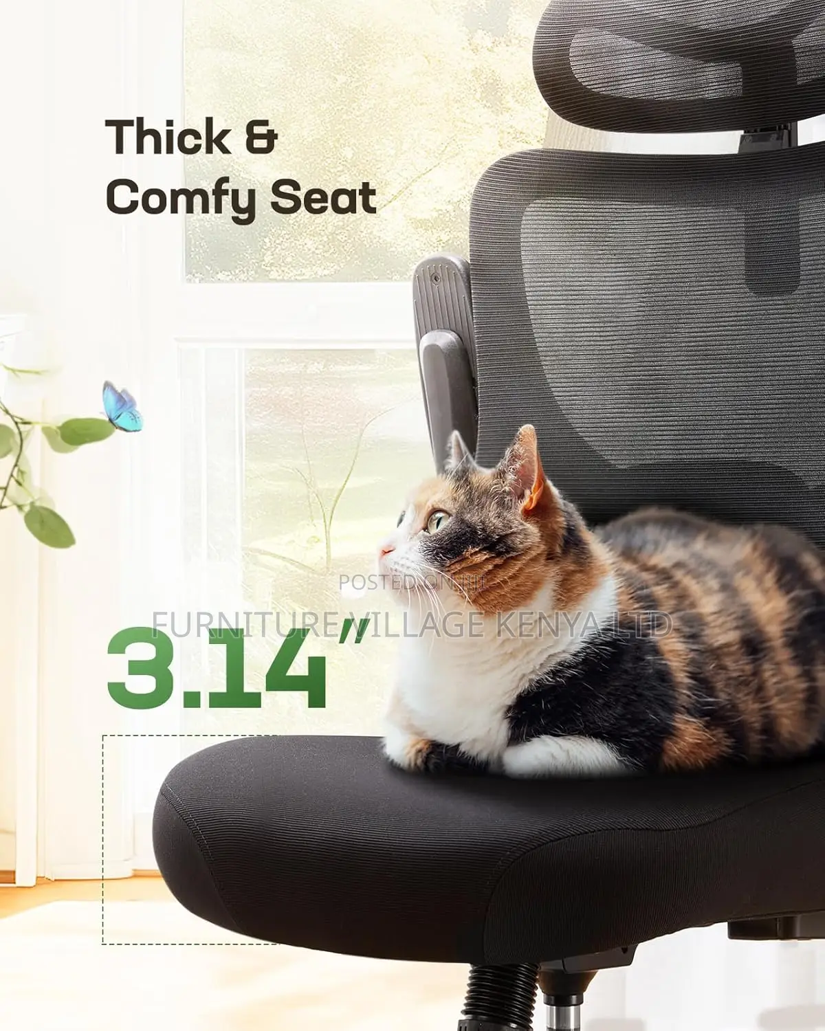 Office Computer Desk Chair With High Back Mesh
