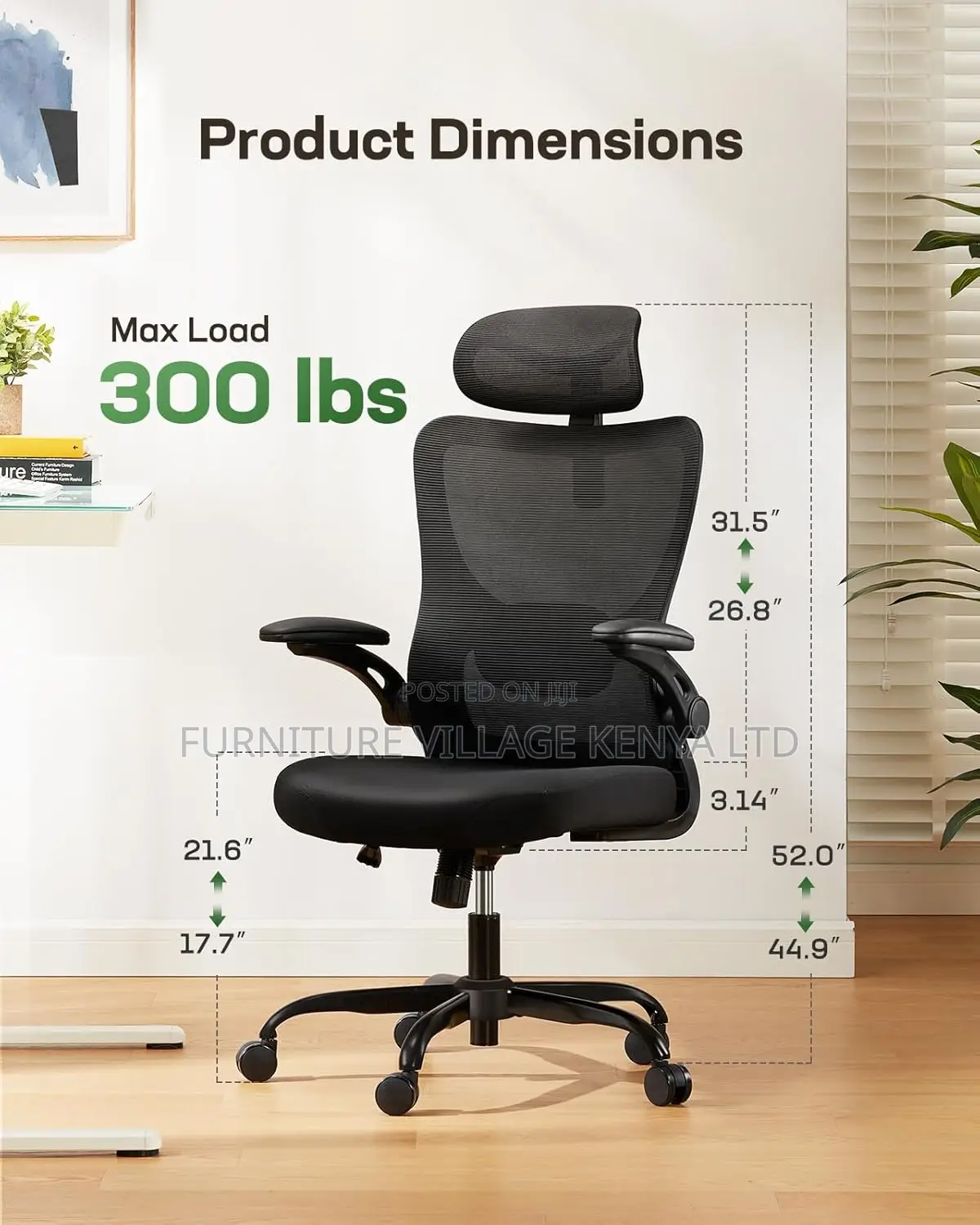 Office Computer Desk Chair With High Back Mesh