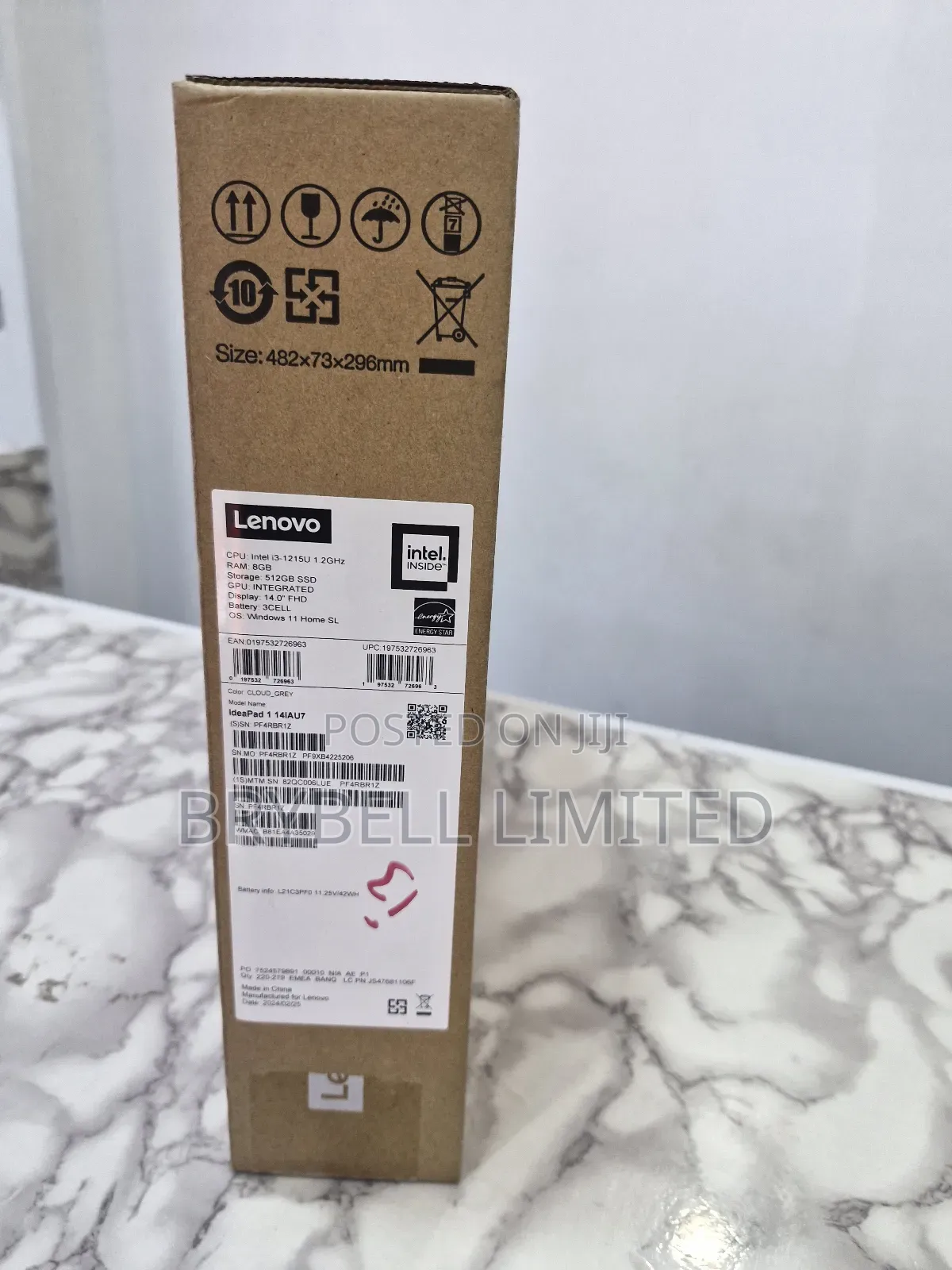 New Laptop Lenovo IdeaPad 1 8GB Intel Core I3 SSD 512GB