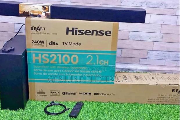 Hisense Sound Bar HS2100. 2.1. 240 Watts - main view