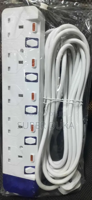 10m Long Extension Cable.5 Way Sockets