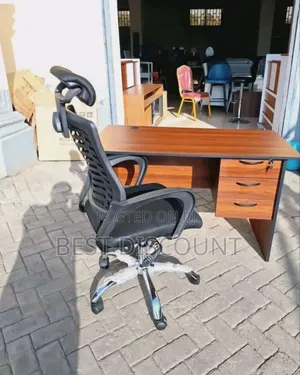 Brown Table and Chair