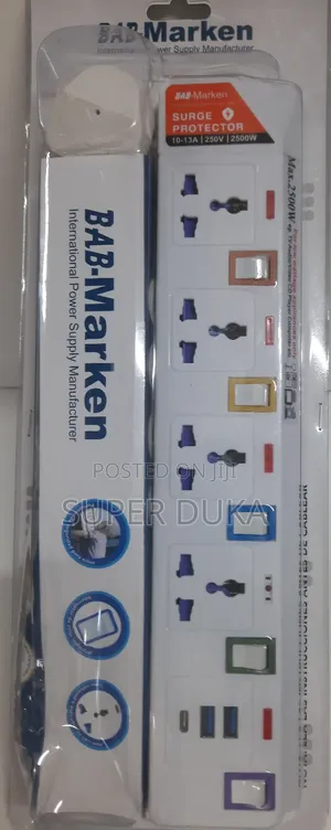 Surge Prote Protector Heavy Duty Extension Sockets.
