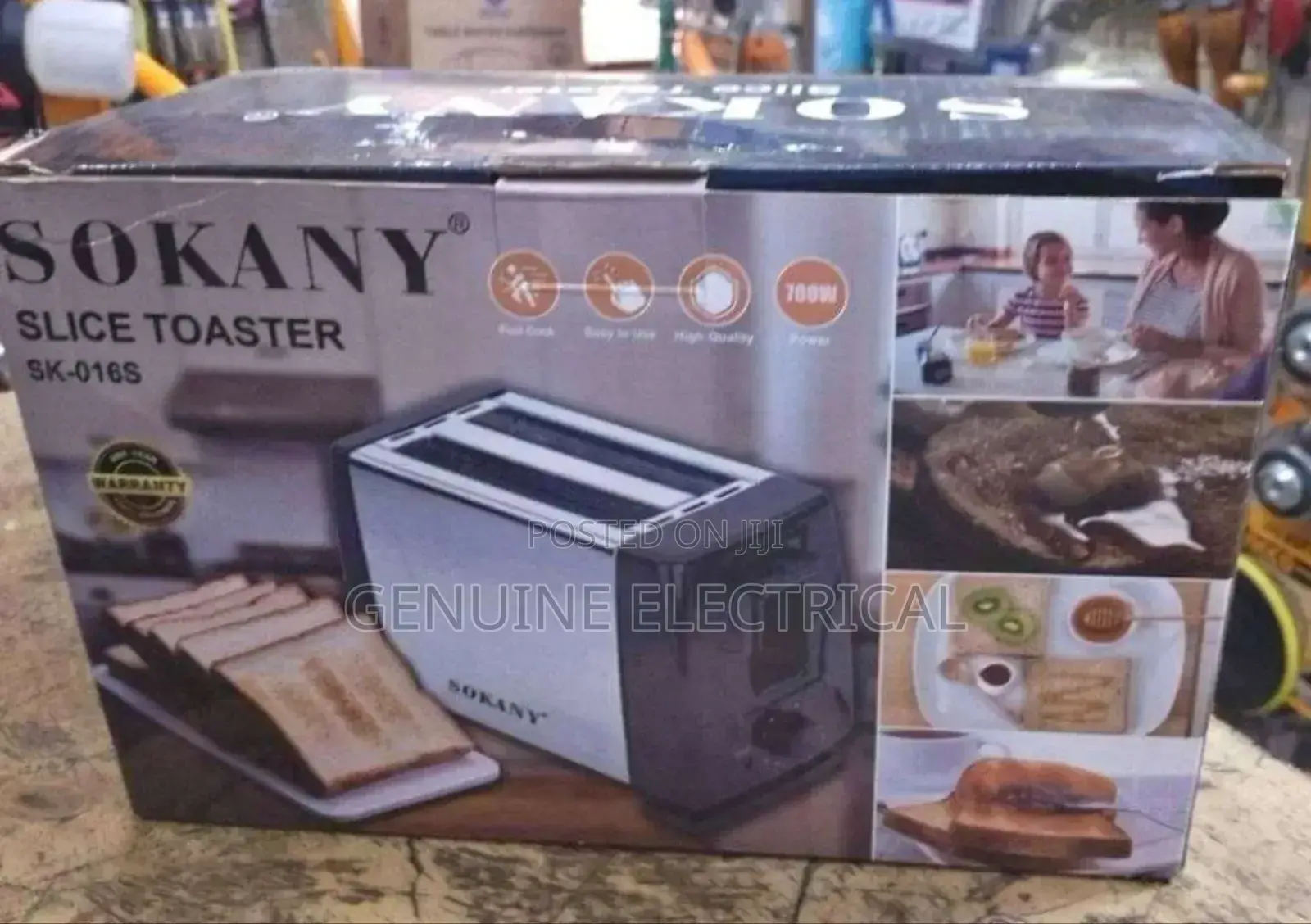 Sokany Stainless Steel Pop Up Toaster - 2 Slice.