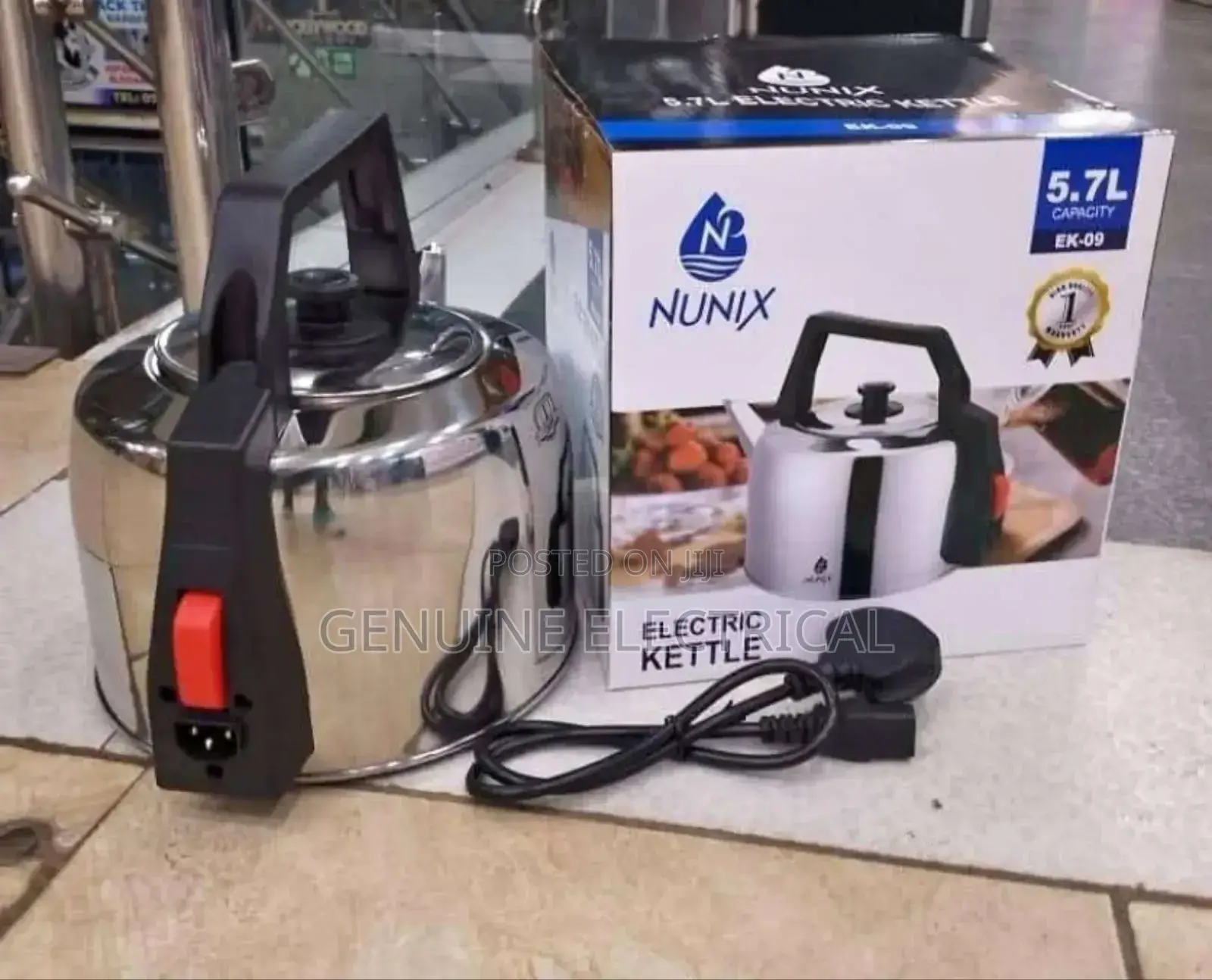 Kettle, Nunix Electric Kettle 5.7L, Stainless Steel