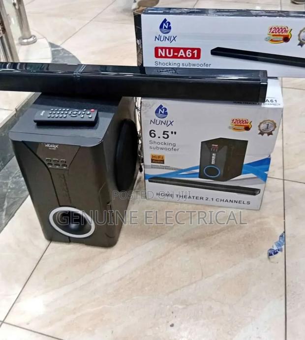 Sound Bar 2.1ch Nunix Sub Woofer System BT/USB/FM Tall Boy