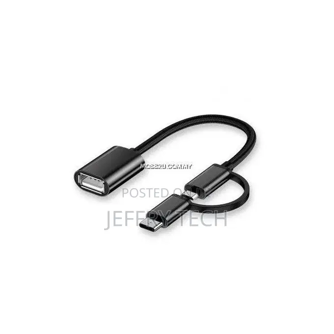 USB OTG Adapter 2 in 1 Cable Type C to Micro USB OTG Adapter