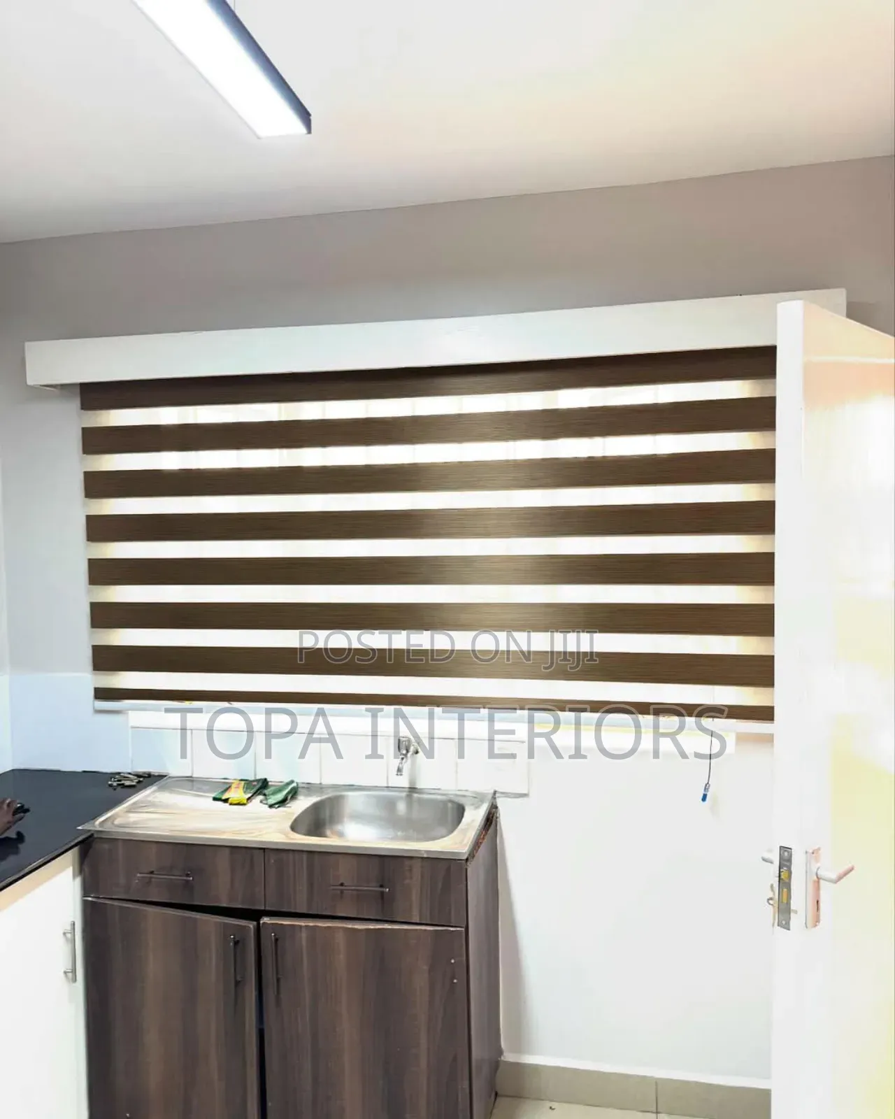 Kitchen Window Roller Blinds Zebra Sheer Roller Office Blind