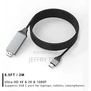 TYPE-C to HDMI Adapter 6.5FT 1080P HDTV Cable Adapter Digita