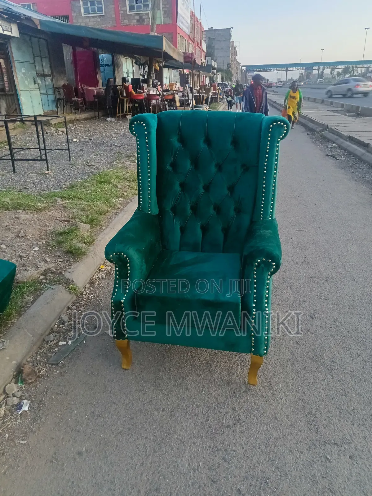 King Chair or Pedicure Seat, Green ,