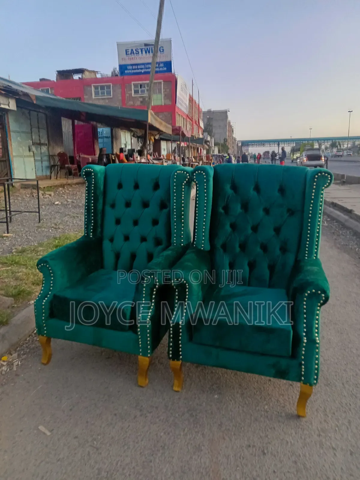 2 Green Pedicure Seats