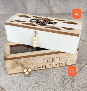 *3 Compartments / Slot Wooden Teabag / Coffee Organizer