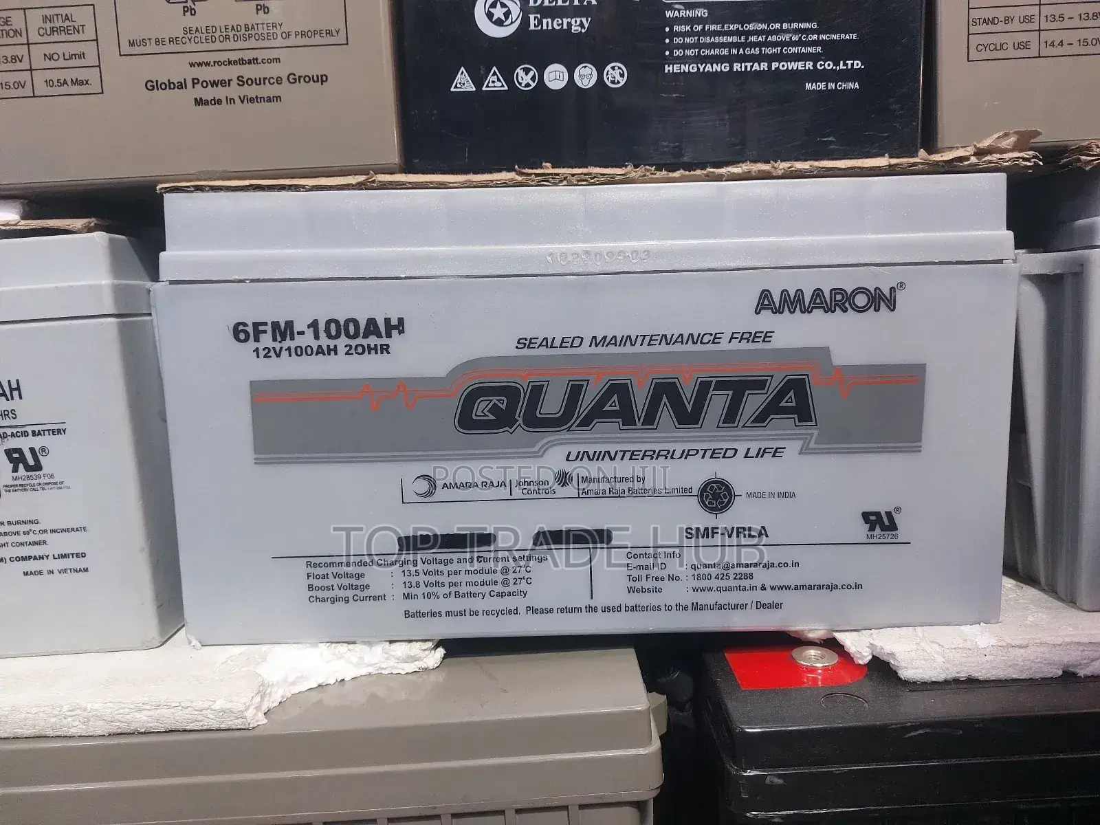 Amaron Quanta Deep Cycle Solar Battery 12V 100AH