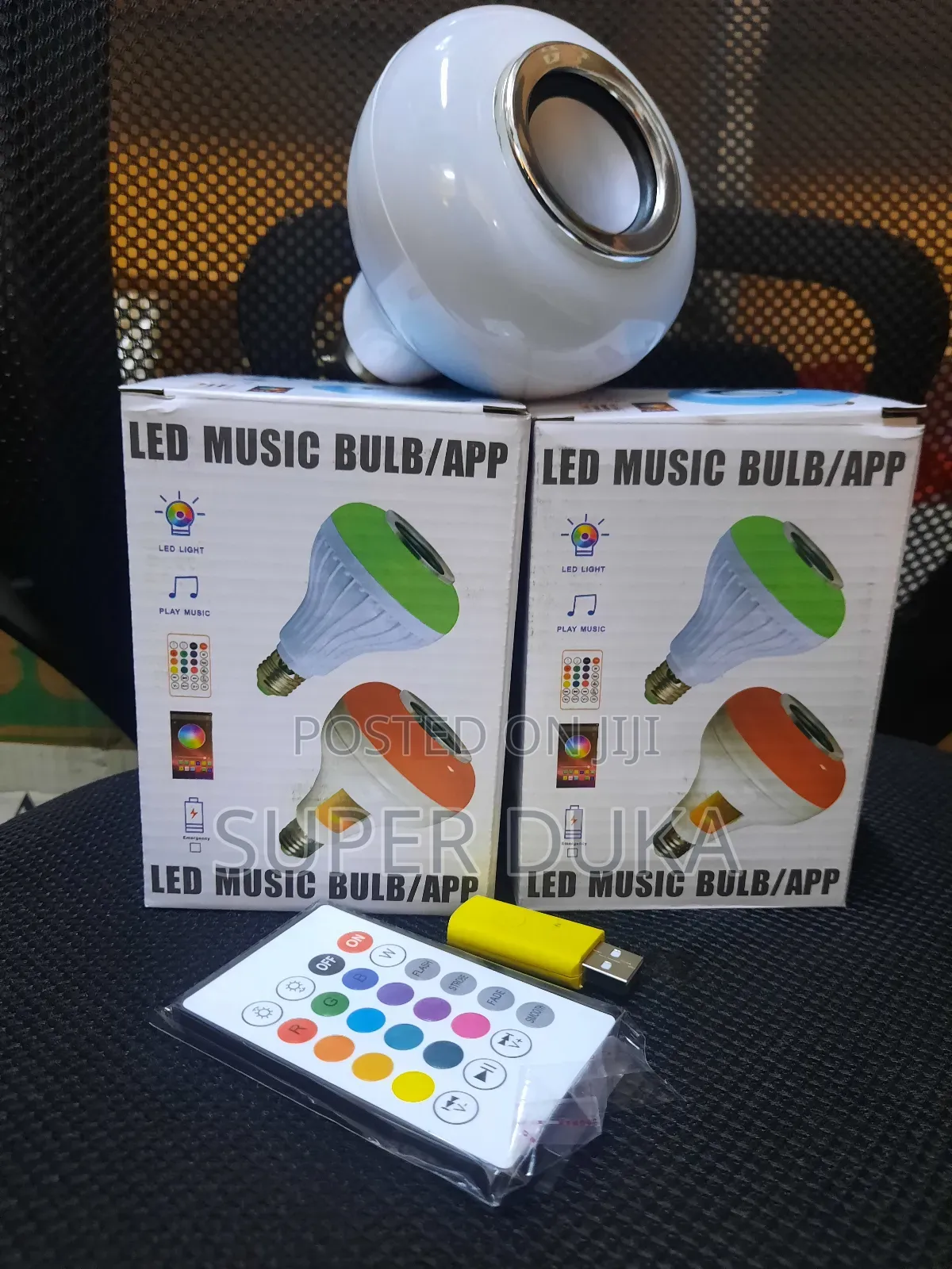 LED Music Bulb.Remote a Free Flash Disk