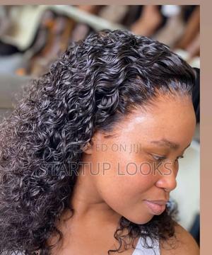 Pre Plucked Deep Wave Water Curl Human Hair Wig+ Free - main view