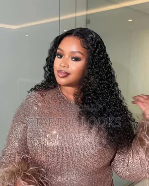 Stacey Water Curl Human Hair Wig Frontal + Free Gifts